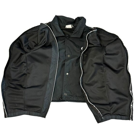 Champion Women's Cropped Coaches Jacket Long Sleeve Button Fly Closure Size S - Picture 4 of 16